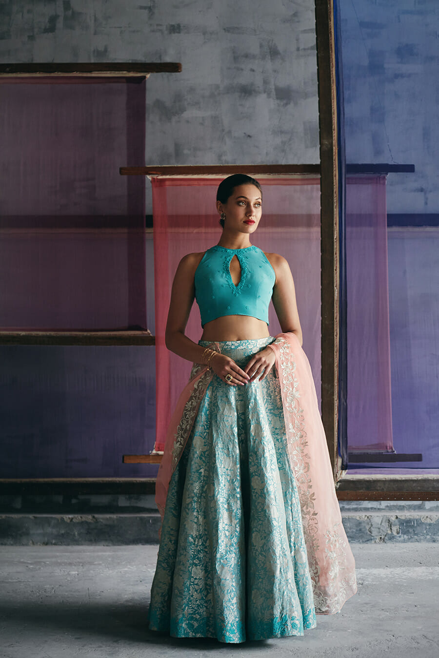Brocade lehenga